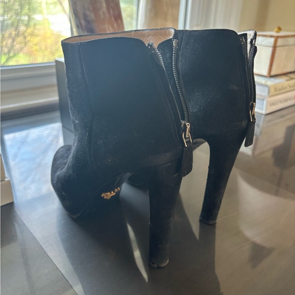 Prada suede platform booties 🖤 - Picture 2 of 10